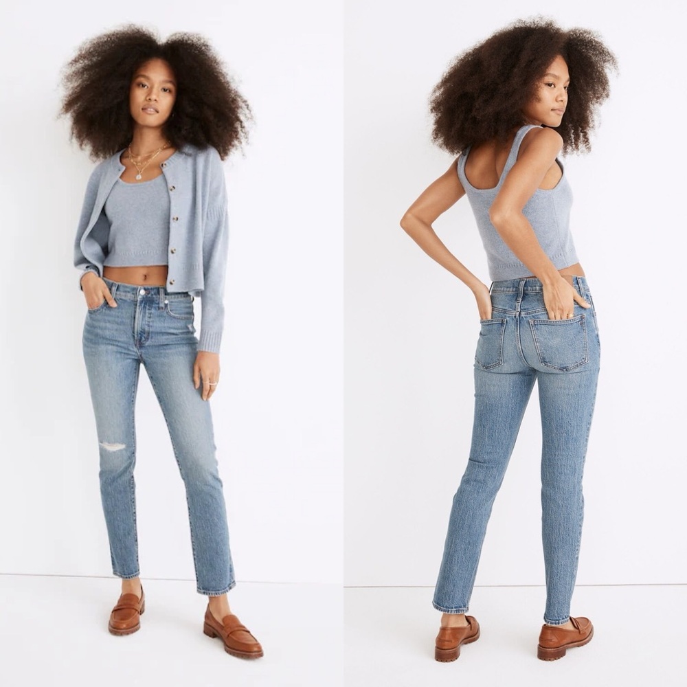MADEWELL The Midrise Perfect Vintage Jean in Ainsdale Wash